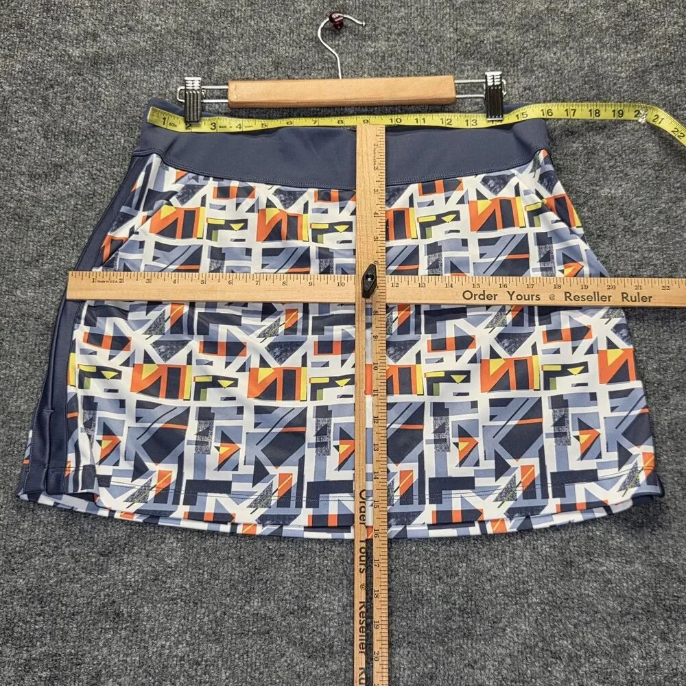 Callaway Skort Womens Large Multicolor Geometric Opti-Dri Golf Athletic Stretch